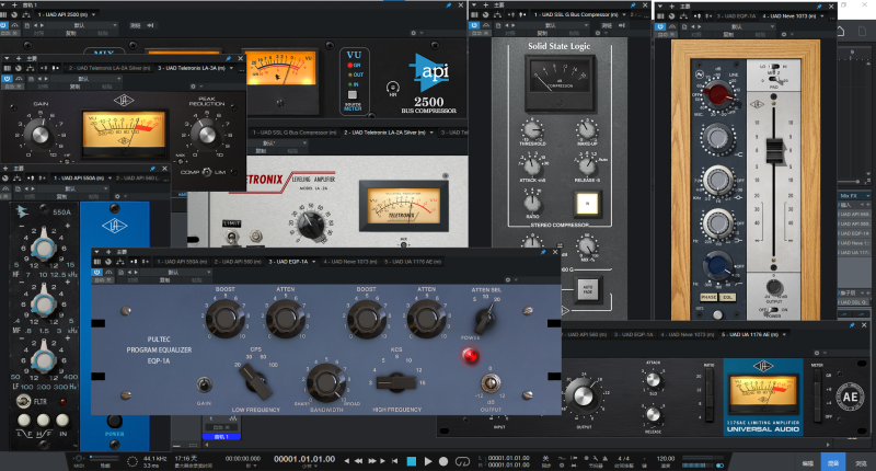 Universal Audio UAD插件套装 一键安装高仿版本 WiN-白河音频资源网